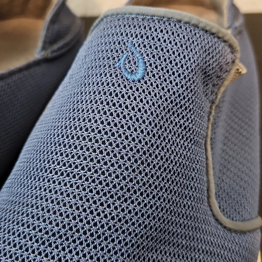 OluKai Nohea Mesh Blue Slip-Ons, mens size 10